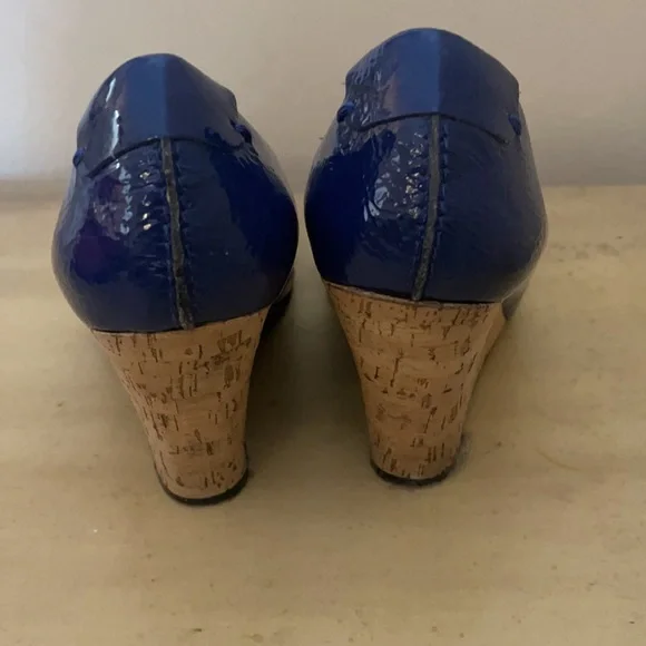 Royal blue wedges - Picture 2 of 5